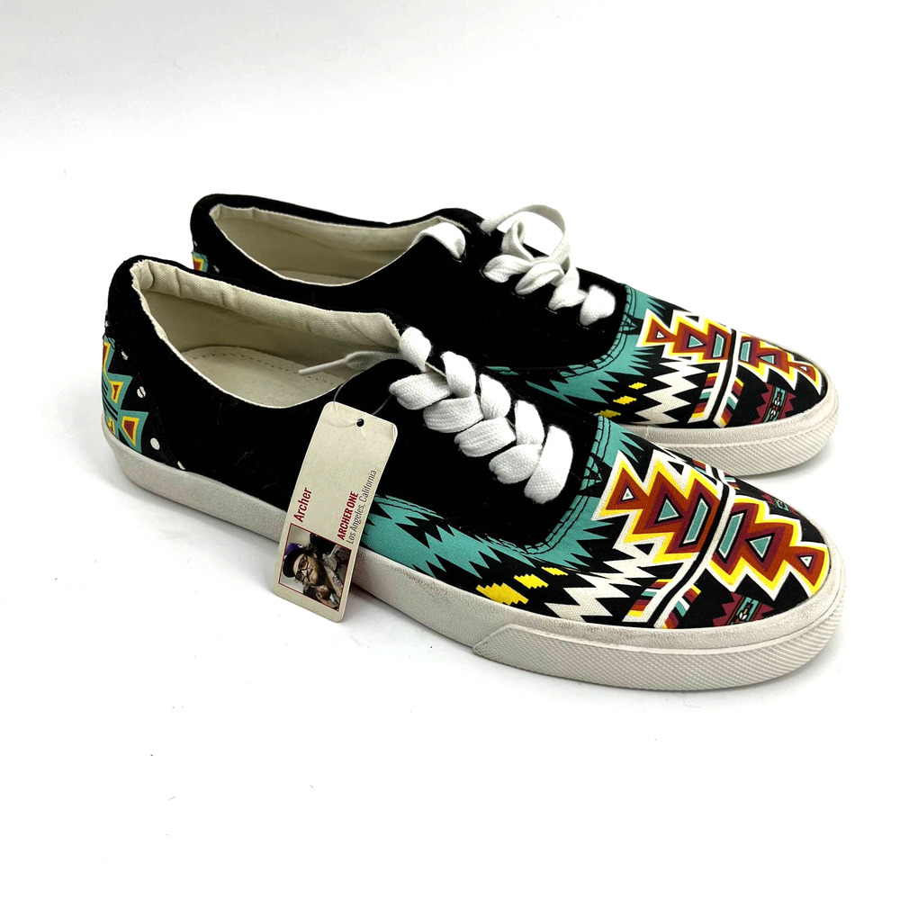 BUCKETFEET Men's size 11 Archer One Southwestern Aztec Lace Up Sneaker Shoes